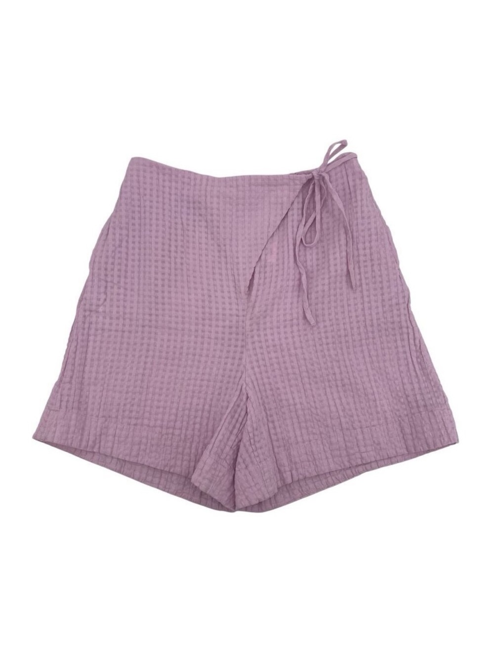 Free-est Size M Check Wrap Around Shorts Pink/Rose Free People High Rise - Picture 2 of 16